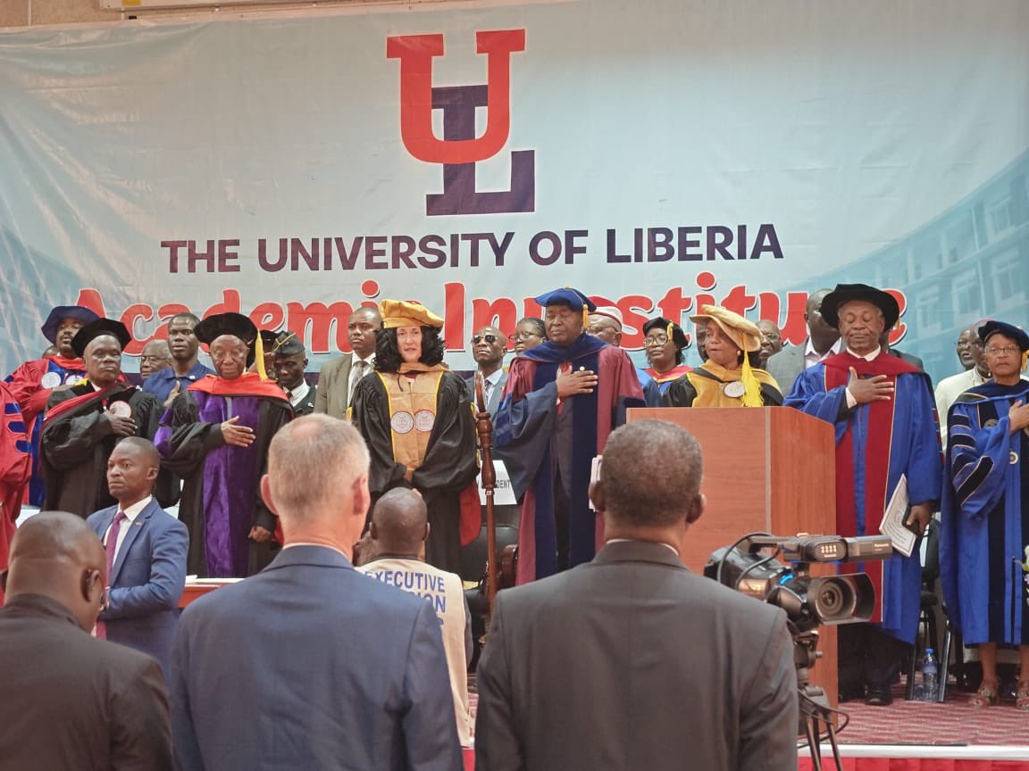 Academic ceremony at University of Liberia